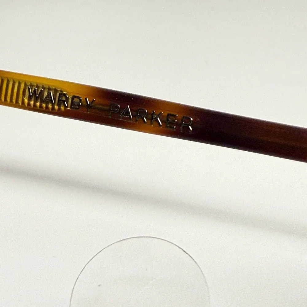 Warby Parker Haskell 215 Sunglasses Tortoise Blue‎ Lens 49-22-145 Eyewear